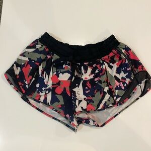 Lululemon Colorful Hotty Hot Shorts